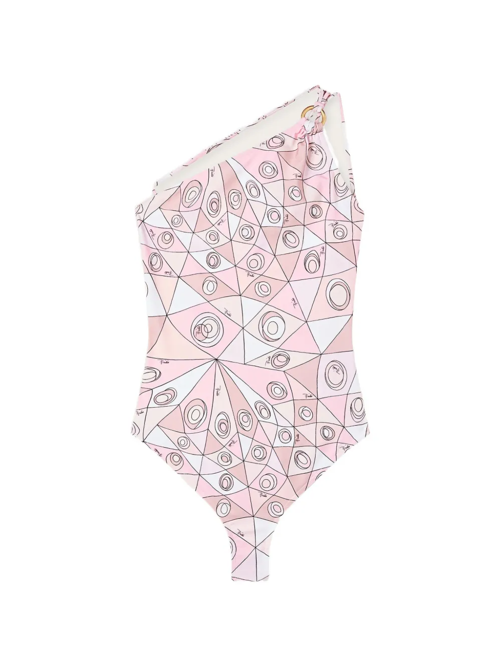 PUCCI maillot de bain asymétrique à imprimé Occhi - Rose PUCCI maillot de bain asymétrique à imprimé Occhi - Rose