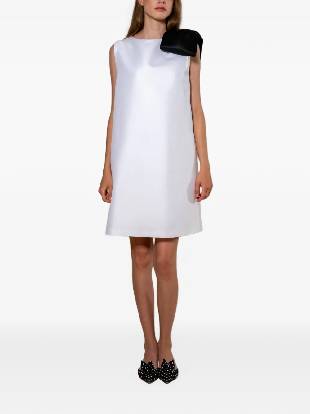 STYLAND bow-detail sleeveless mini dress Wit