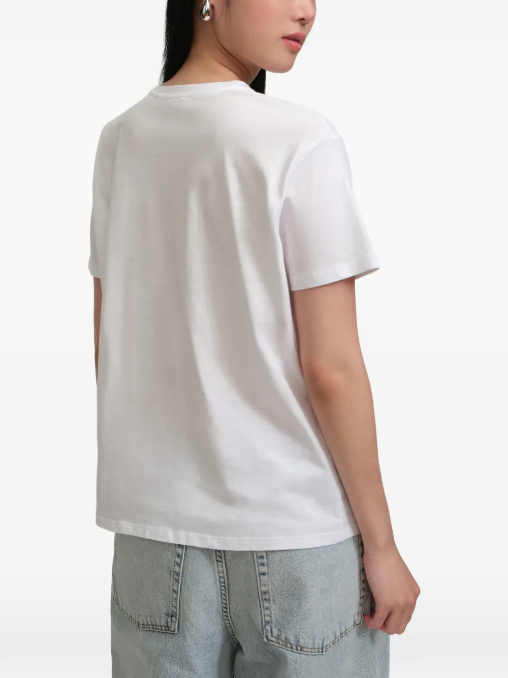 Marcella Leonie T-shirt met uitgesneden details Wit