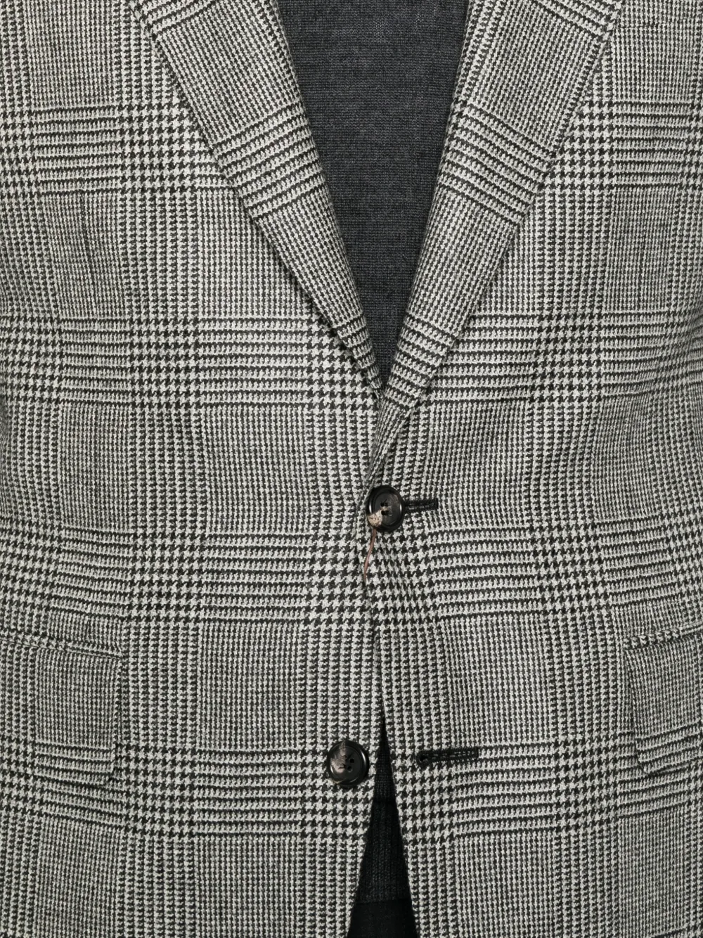 Canali Prince of Wales check blazer Zwart