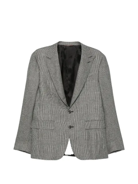 Canali Prince of Wales check blazer