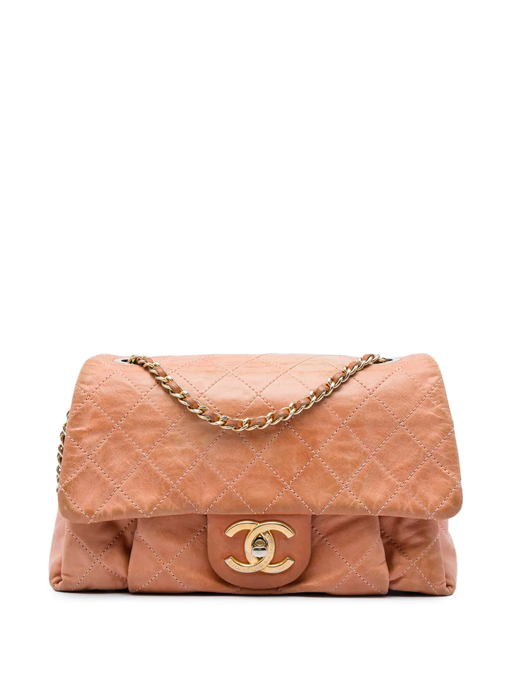 CHANEL Pre-Owned 2011 Small Quilted Iridescent Calfskin Chic Quilt Flap shoulder bag - Arancione
