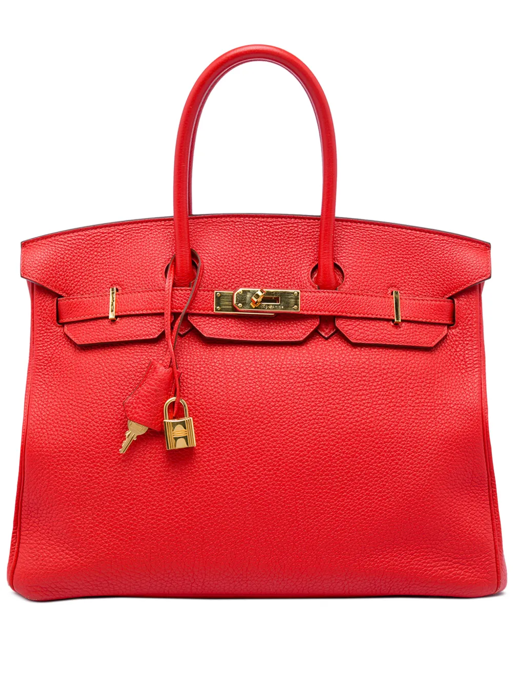 Hermès Pre-Owned 2013 Togo Birkin Retourne 35 handbag - Rot