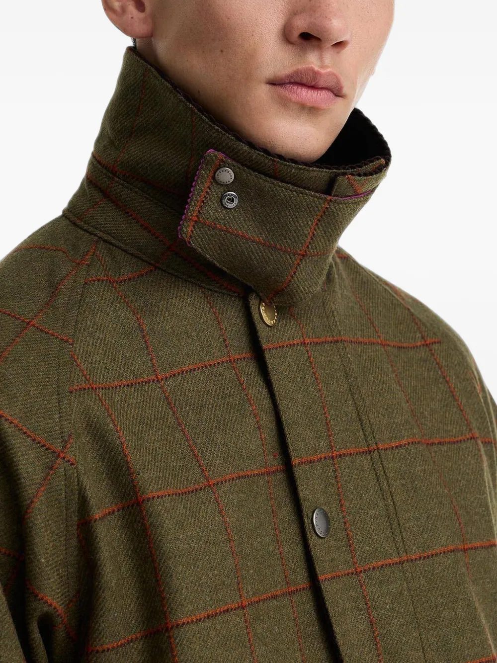 Barbour Paul Smith Loves geruit jack Groen