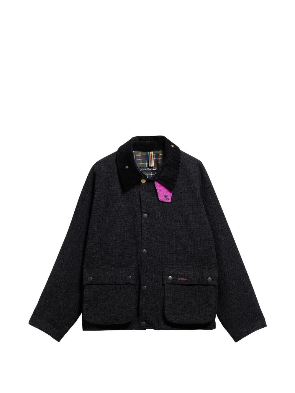 Barbour Paul Smith Loves Barbour corduroy-collar jacket - Schwarz