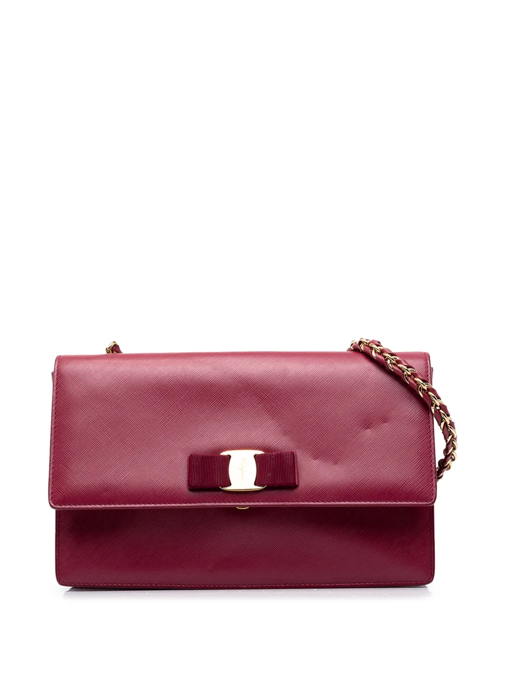 Ferragamo Pre-Owned 2010-2026 Medium Leather Vara Ginny crossbody bag - Rosso
