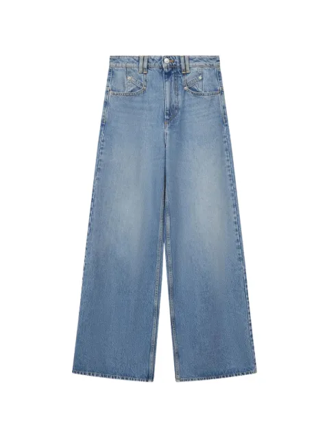 MARANT ÉTOILE acid-wash wide-leg jeans