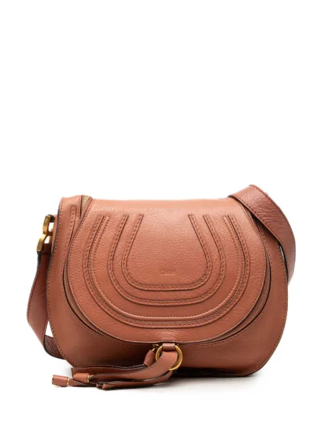 Chloé Pre-Owned 2011 Medium Grained Calfskin Marcie Saddle crossbody bag