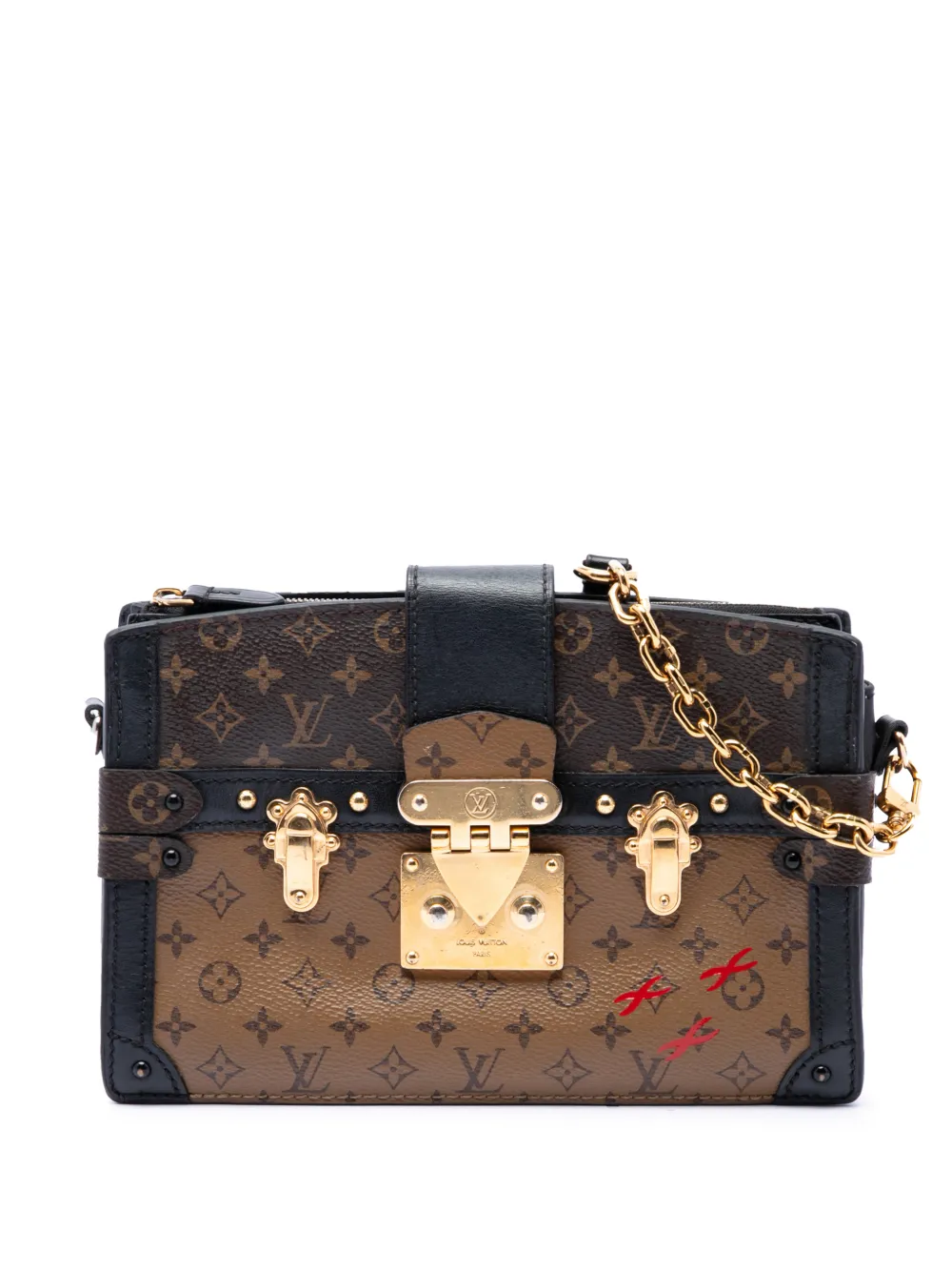 Louis Vuitton Pre-Owned 2018-2022 Monogram Reverse Trunk Clutch crossbody bag - Brown