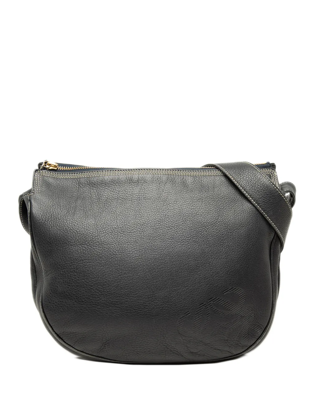 Loewe Pre-Owned 20th Century Leather Anagram crossbody bag - Schwarz