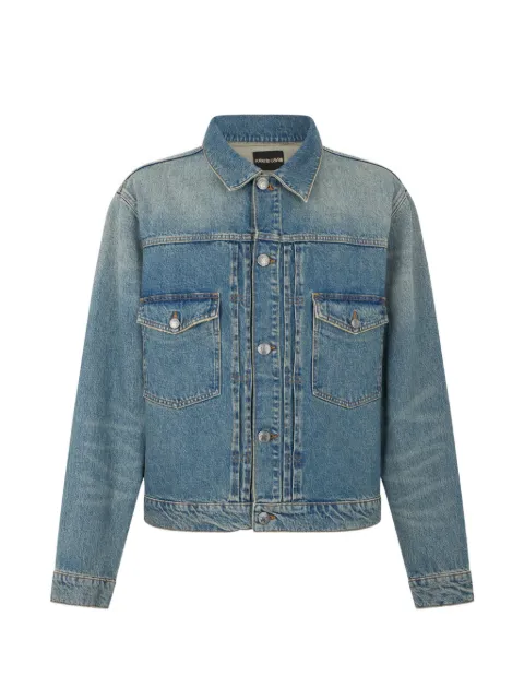Roberto Cavalli faded-effect denim jacket