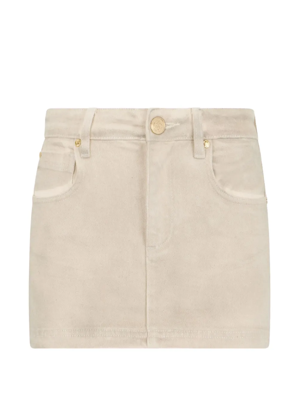 Roberto Cavalli rhinestone-embellished straight mini skirt