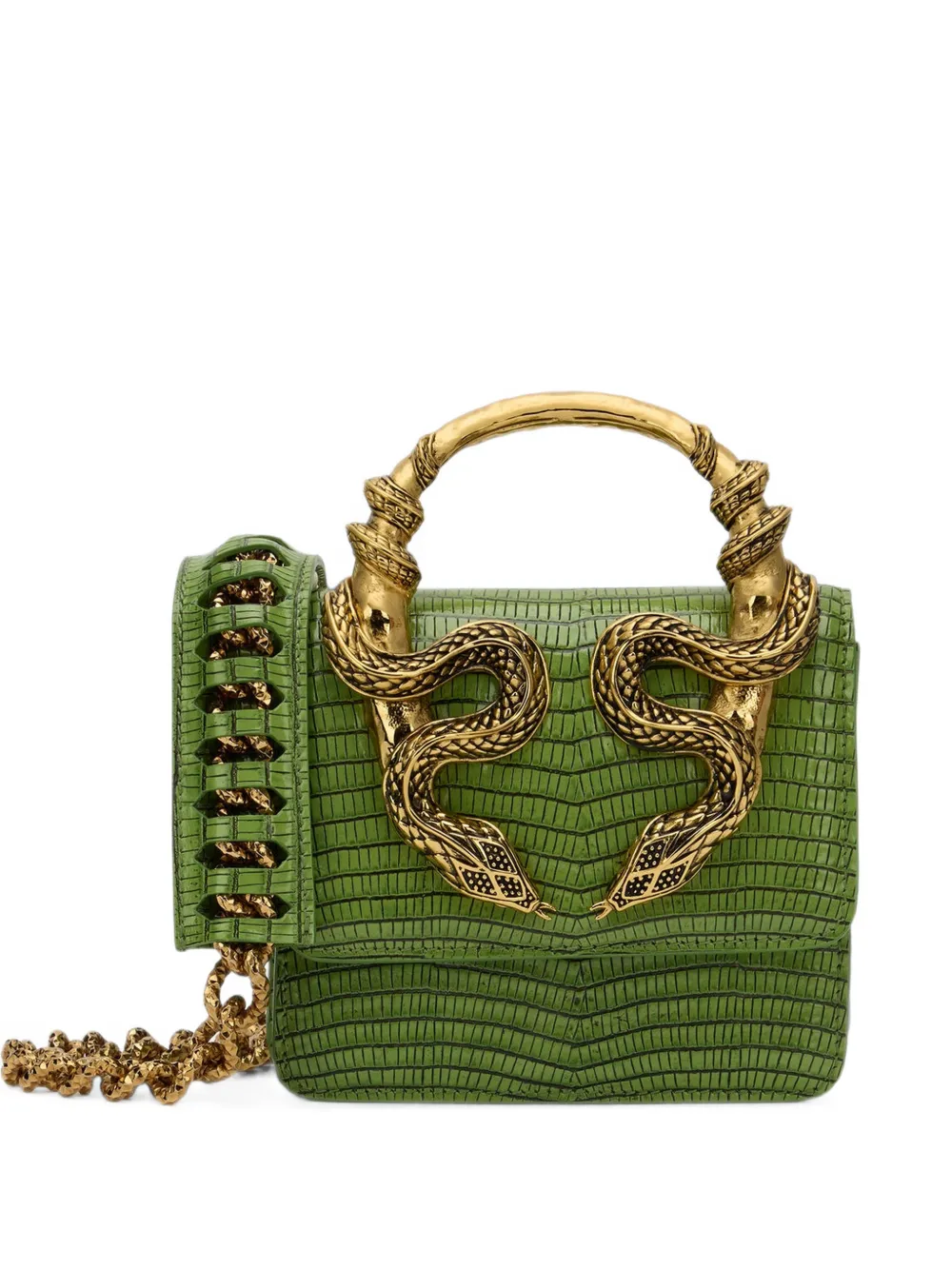 Roberto Cavalli small Serpentine Bag tote bag - Vert