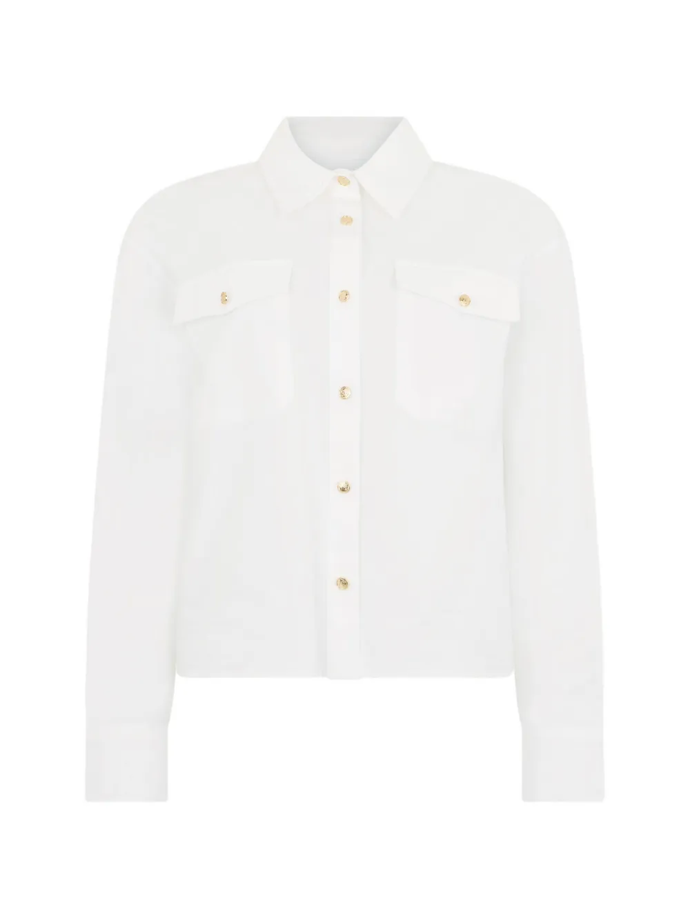 Roberto Cavalli logo-embroidered button-up shirt