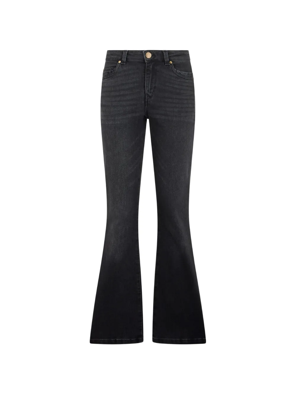 Roberto Cavalli logo-patch flared jeans - Nero
