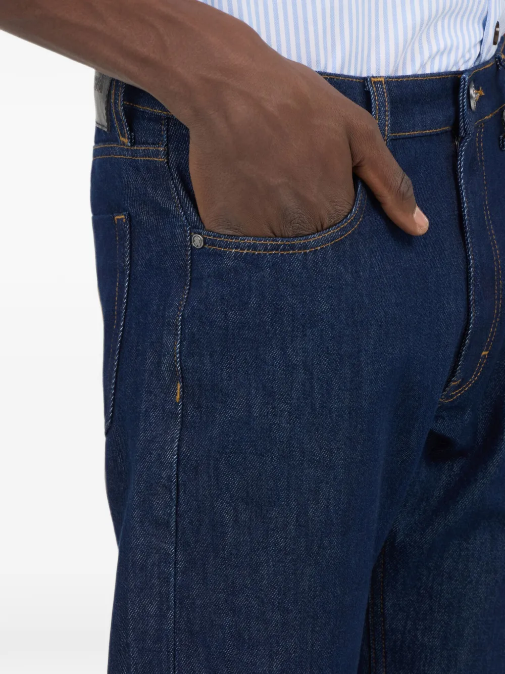 Roberto Cavalli Straight jeans Blauw