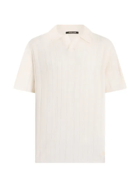 Roberto Cavalli ribbed-knit short-sleeve T-shirt