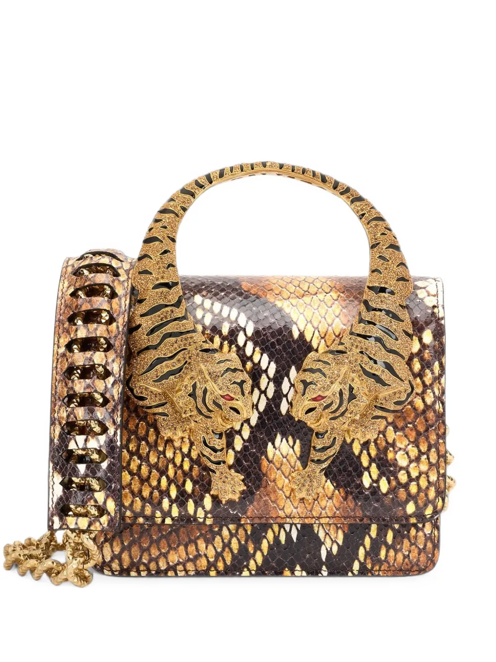 Roberto Cavalli medium Roar shoulder bag - Marrone