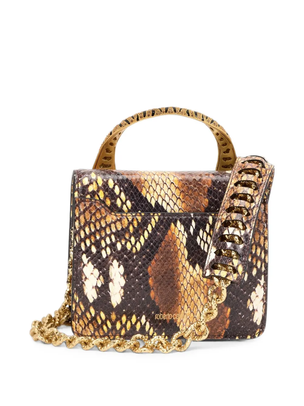 Roberto Cavalli Roar medium schoudertas Bruin