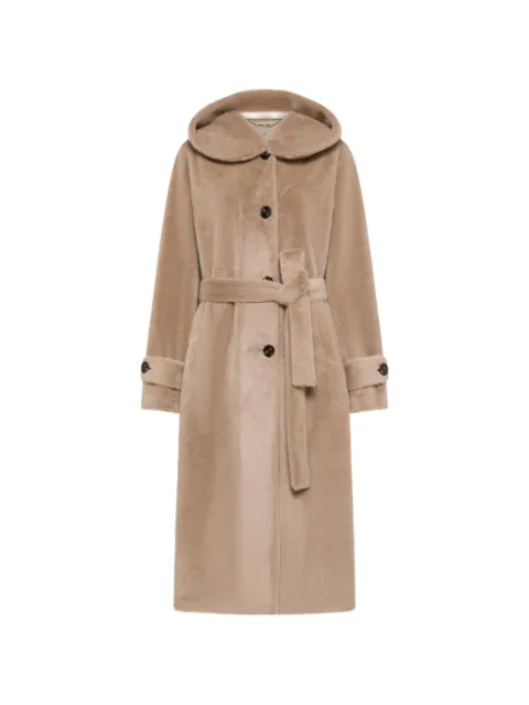 Seventy belted faux-fur coat