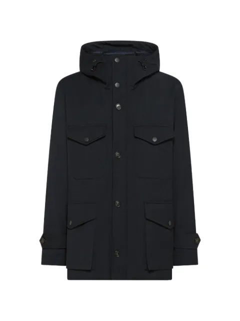 Seventy hooded multi-pocket jacket