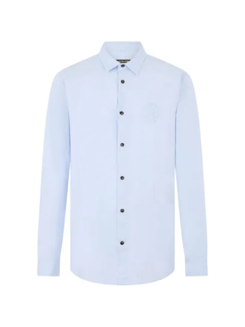 Roberto Cavalli monogram-embroidered shirt