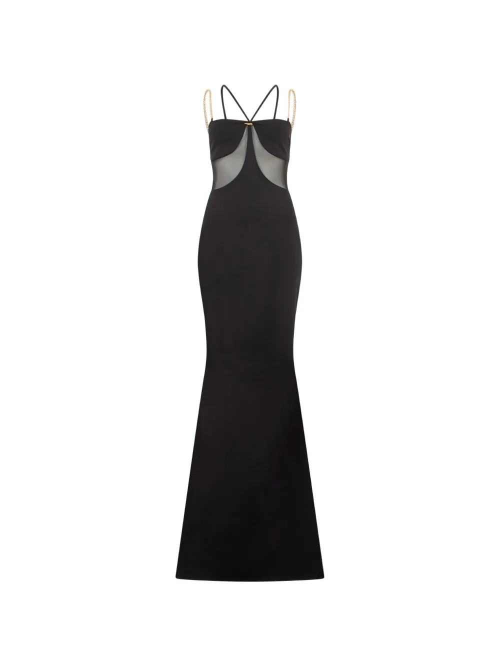 Roberto Cavalli mesh-panel chain-link dress