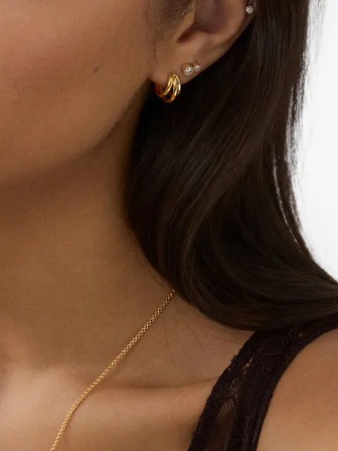 Dinny Hall Signature triple hoop earrings