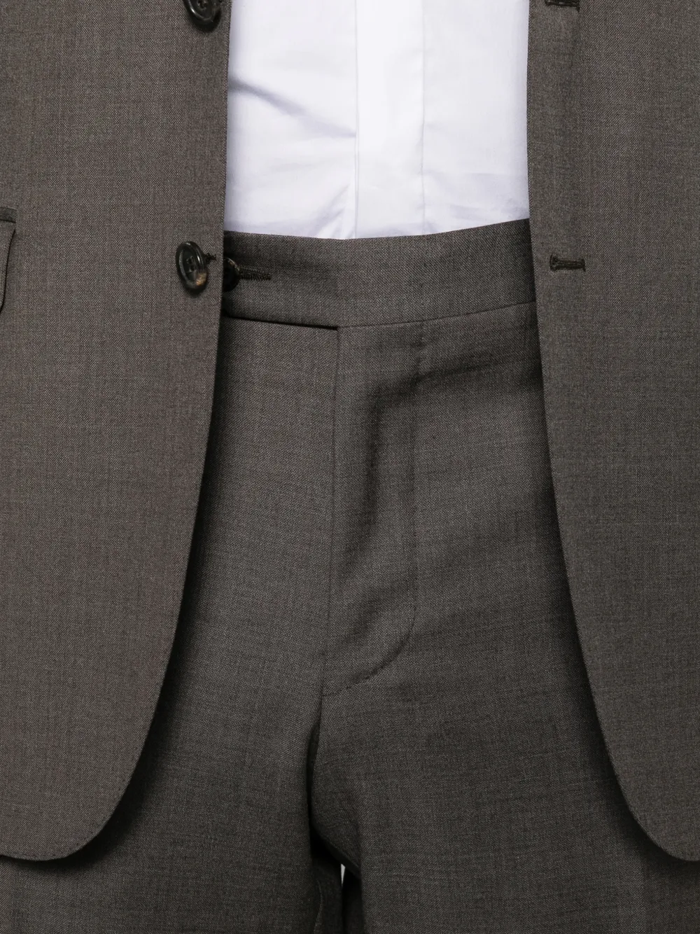 Canali single-breasted wool suit Grijs
