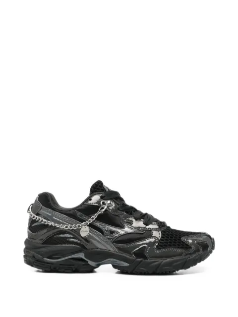 Mizuno Wave Rider 10 chain-embellished mesh-panel sneakers