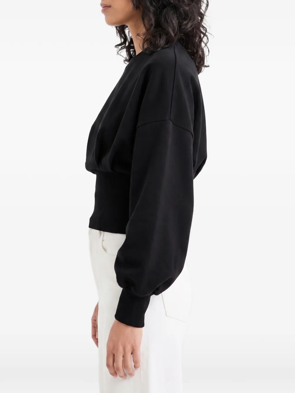 Marcella Maris sweater met pofmouwen Zwart