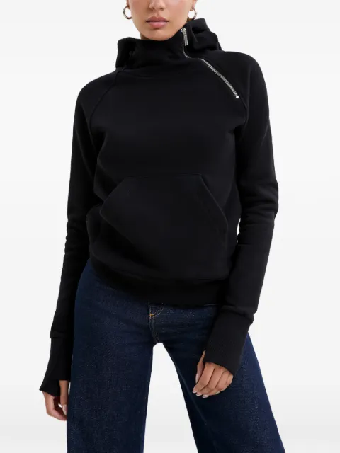 Marcella Booth diagonal-zip hoodie
