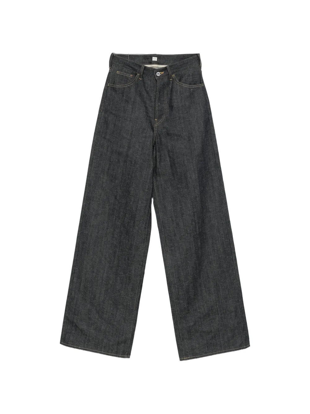 TAIGA TAKAHASHI high-rise wide-leg jeans - Nero
