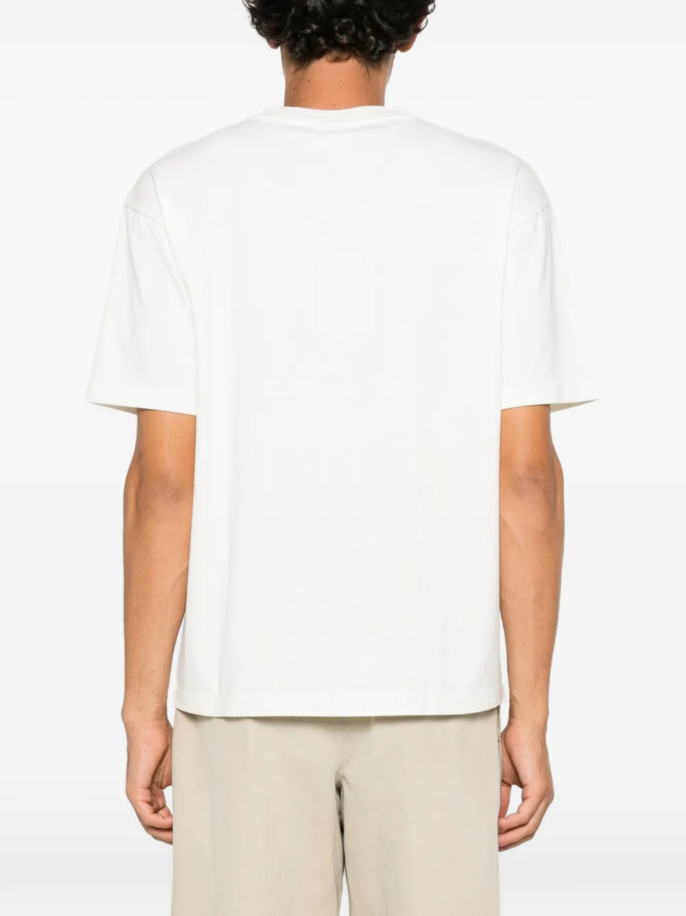 Drôle De Monsieur T-shirt met borduurwerk Wit