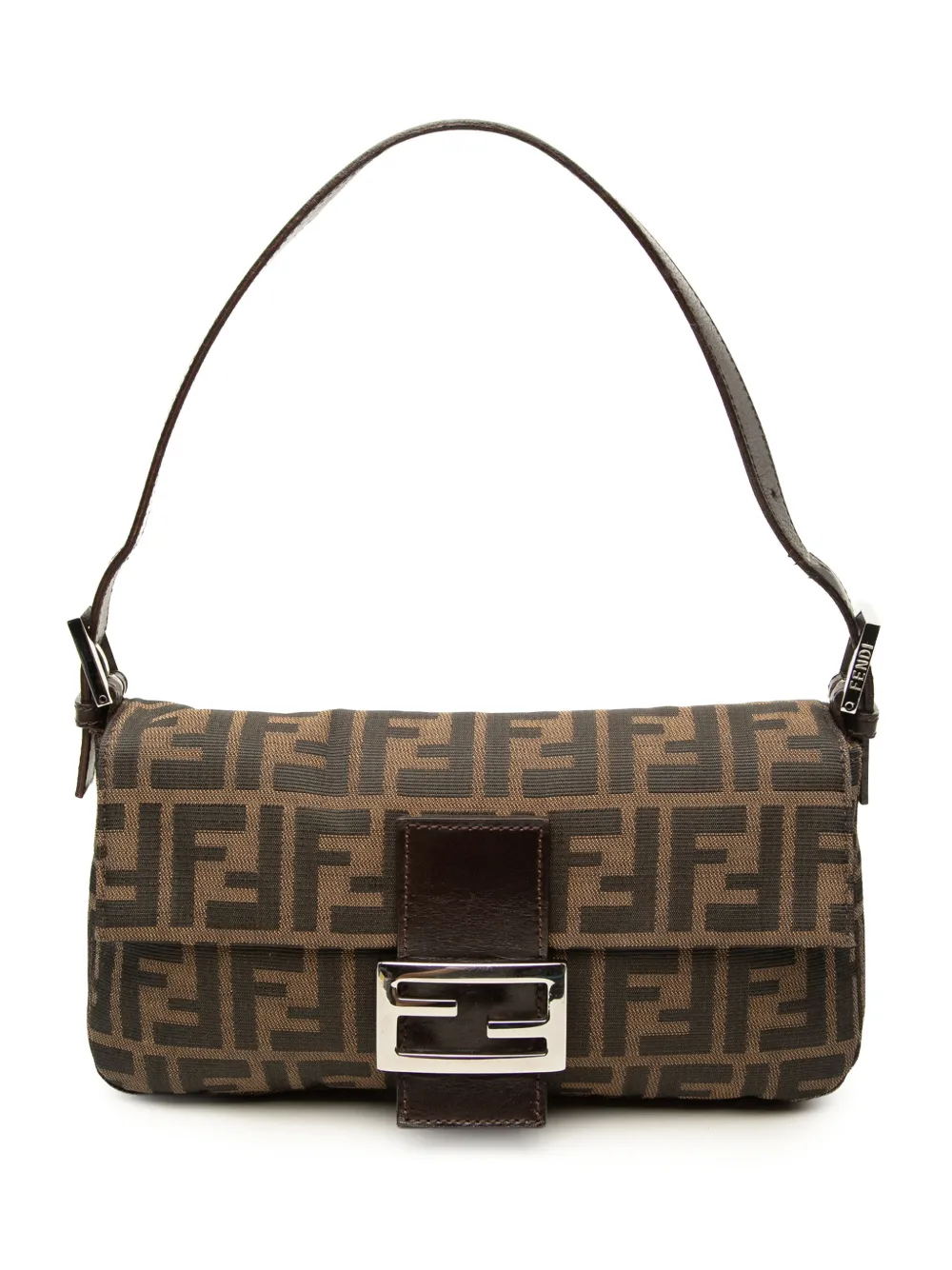 Fendi Pre-Owned 20th Century Zucca Canvas Baguette shoulder bag - Braun