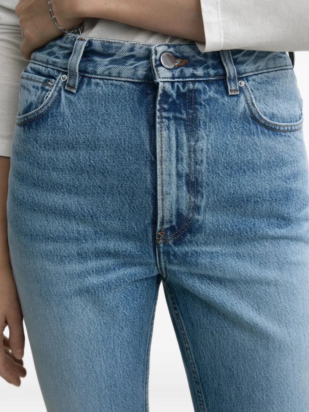 TOTEME high slim denim true vintage Blauw