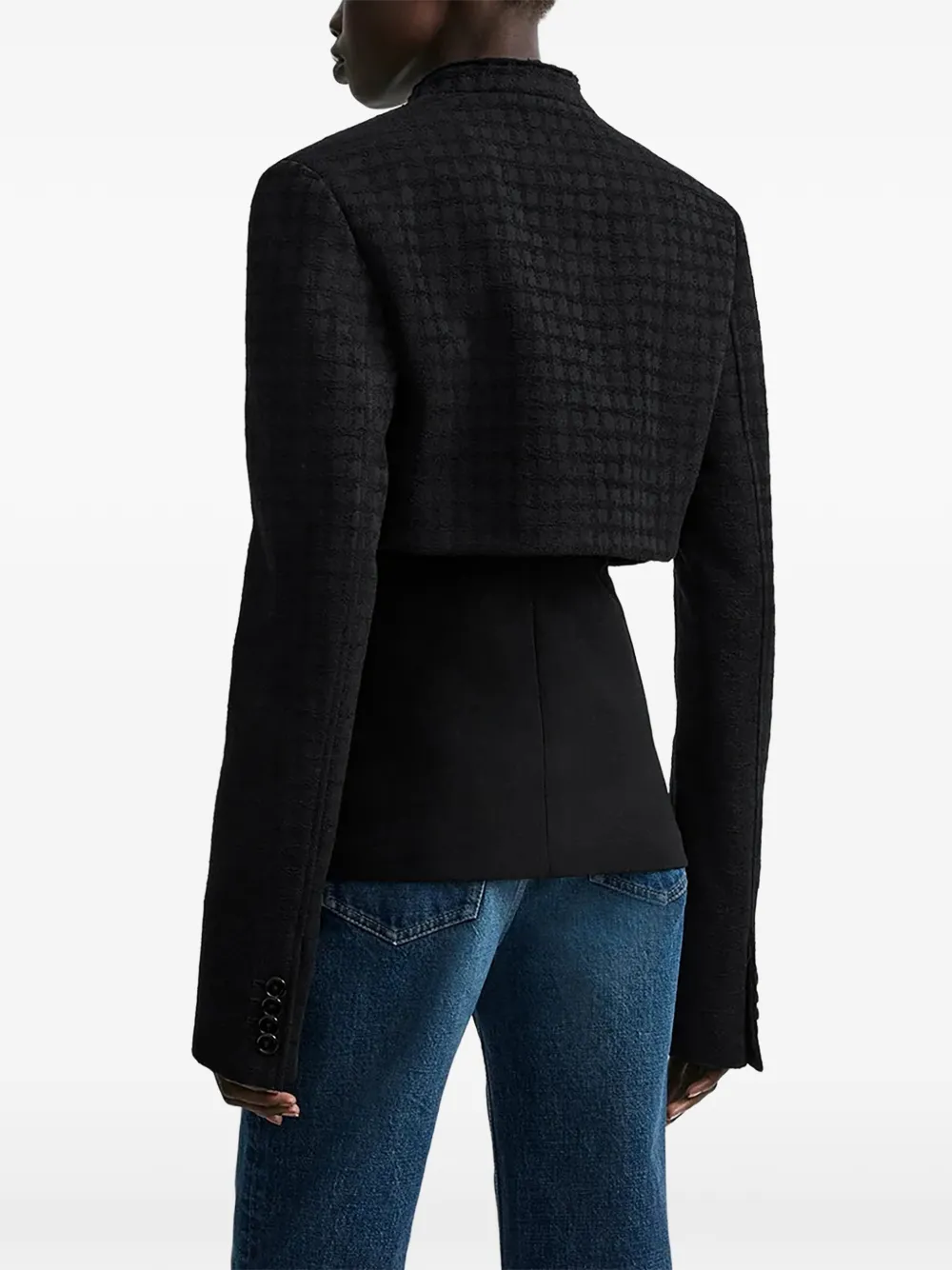 TOTEME micro blazer black Zwart