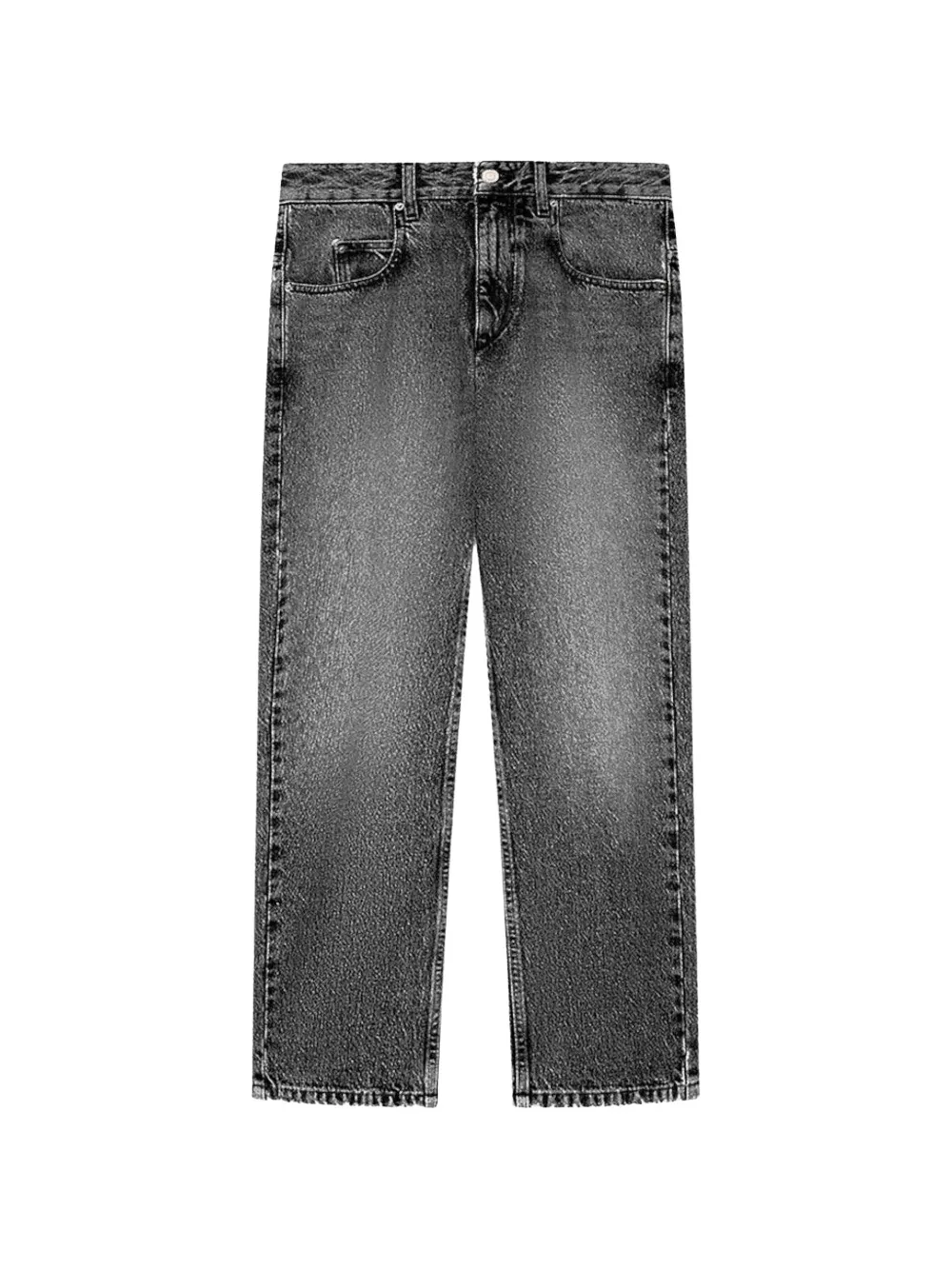 MARANT ÉTOILE Dakota acid-wash straight-leg jeans - Nero