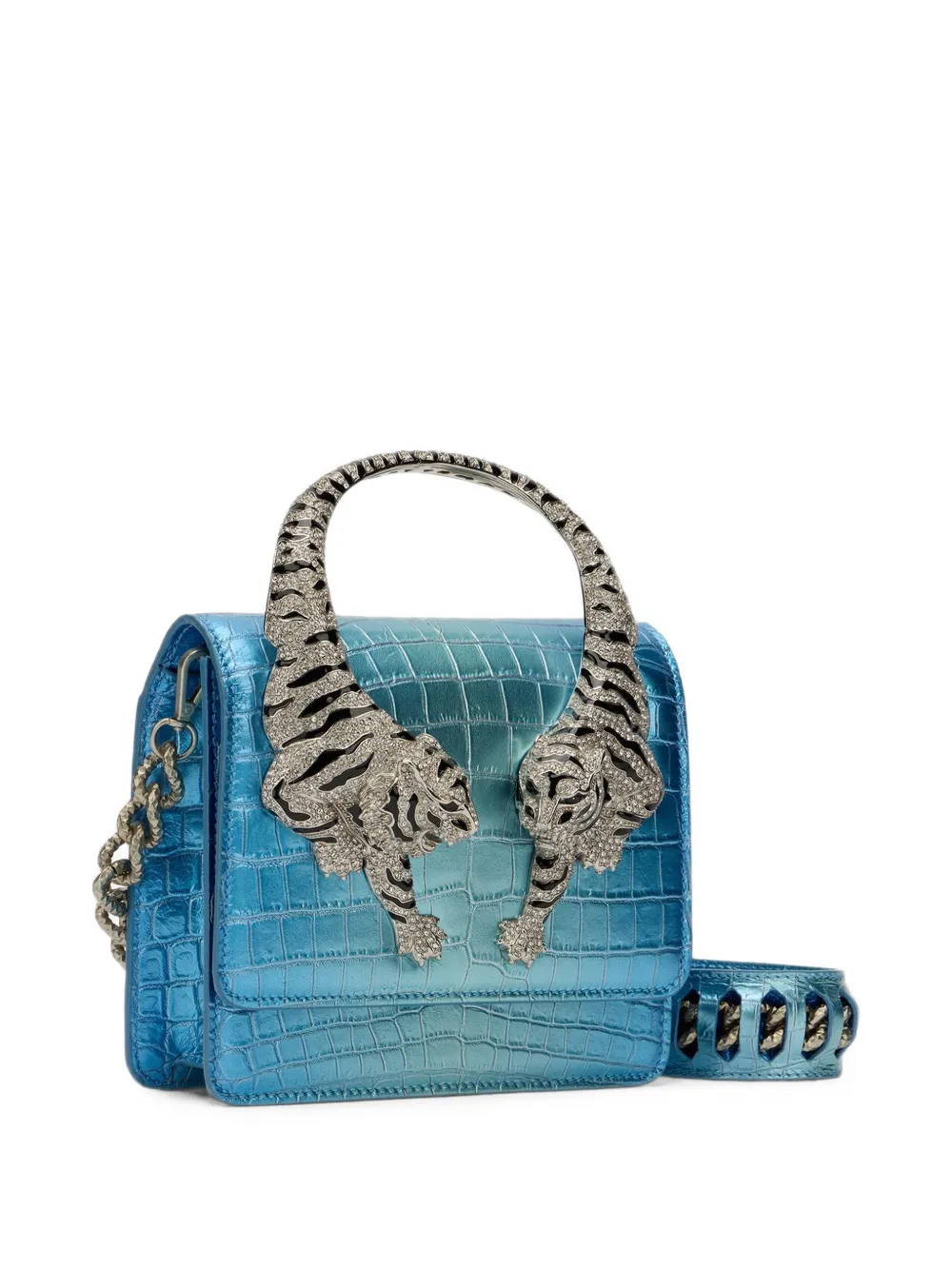 Roberto Cavalli Medium Roar shopper Blauw