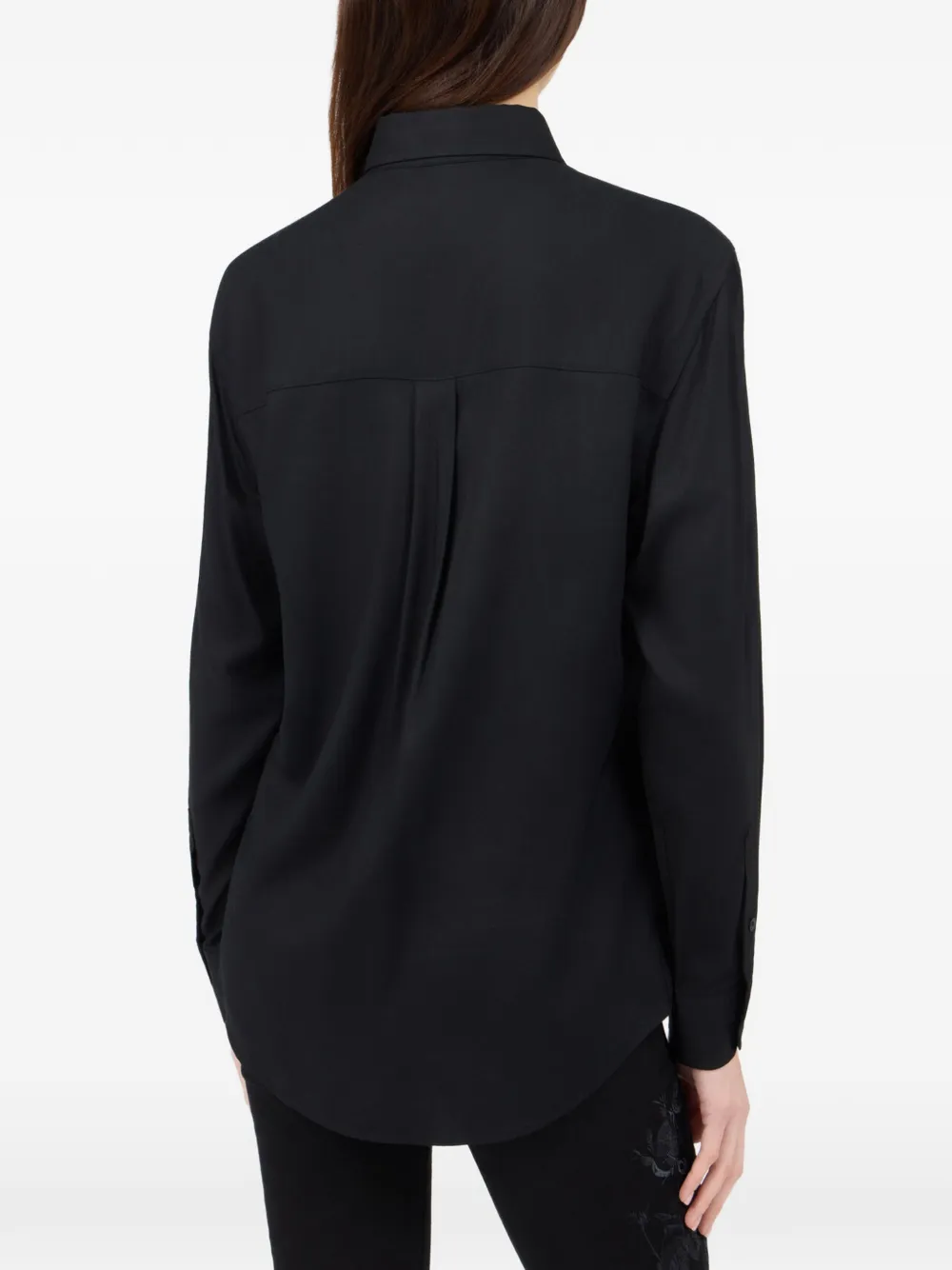 Roberto Cavalli Blouse met geborduurde zebra Zwart