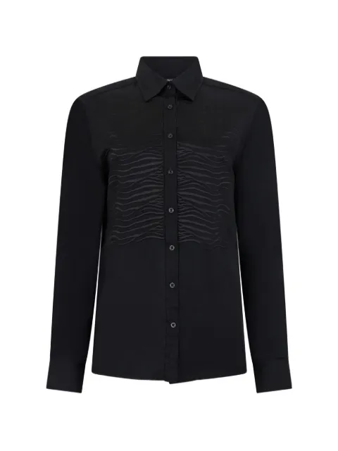 Roberto Cavalli Camisa com bordado de zebra