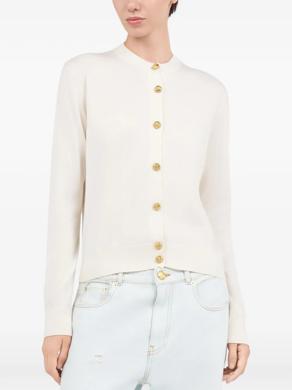 Roberto Cavalli Button-up vest Beige