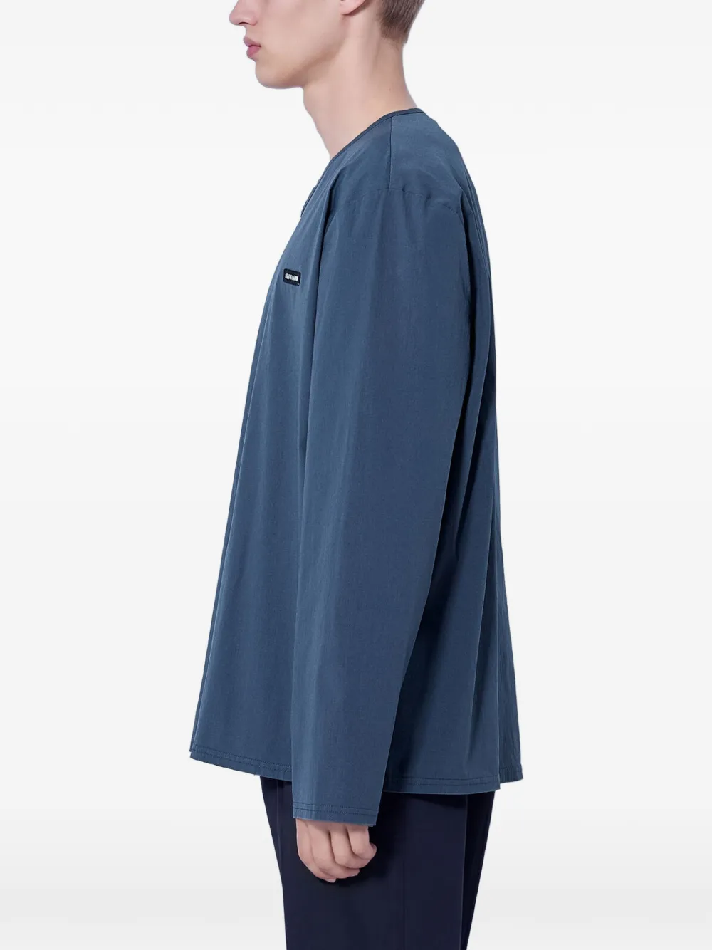 Miu Stretch popeline top Grijs