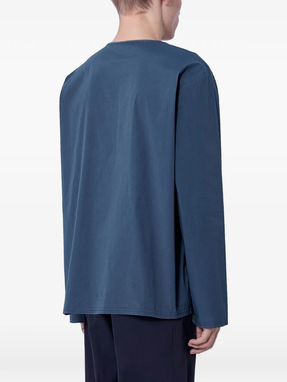 Miu Stretch popeline top Grijs