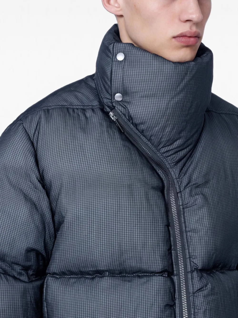 Rick Owens Gewatteerd jack Grijs