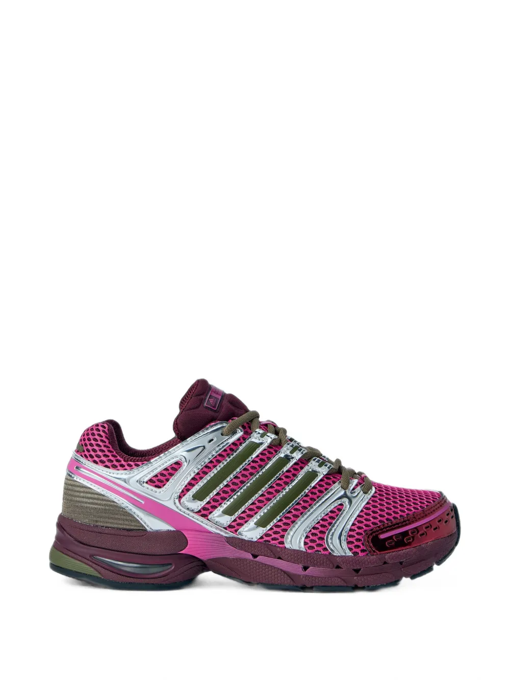 adidas Adistar Control 5 metallic-finish mesh sneakers - Rosa