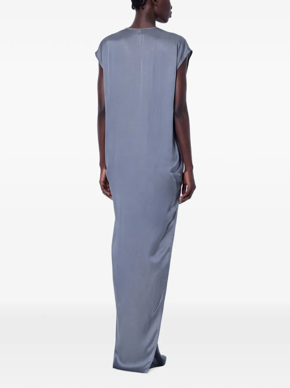 Rick Owens Arrowhead maxi-jurk met zijsplit en V-hals Grijs