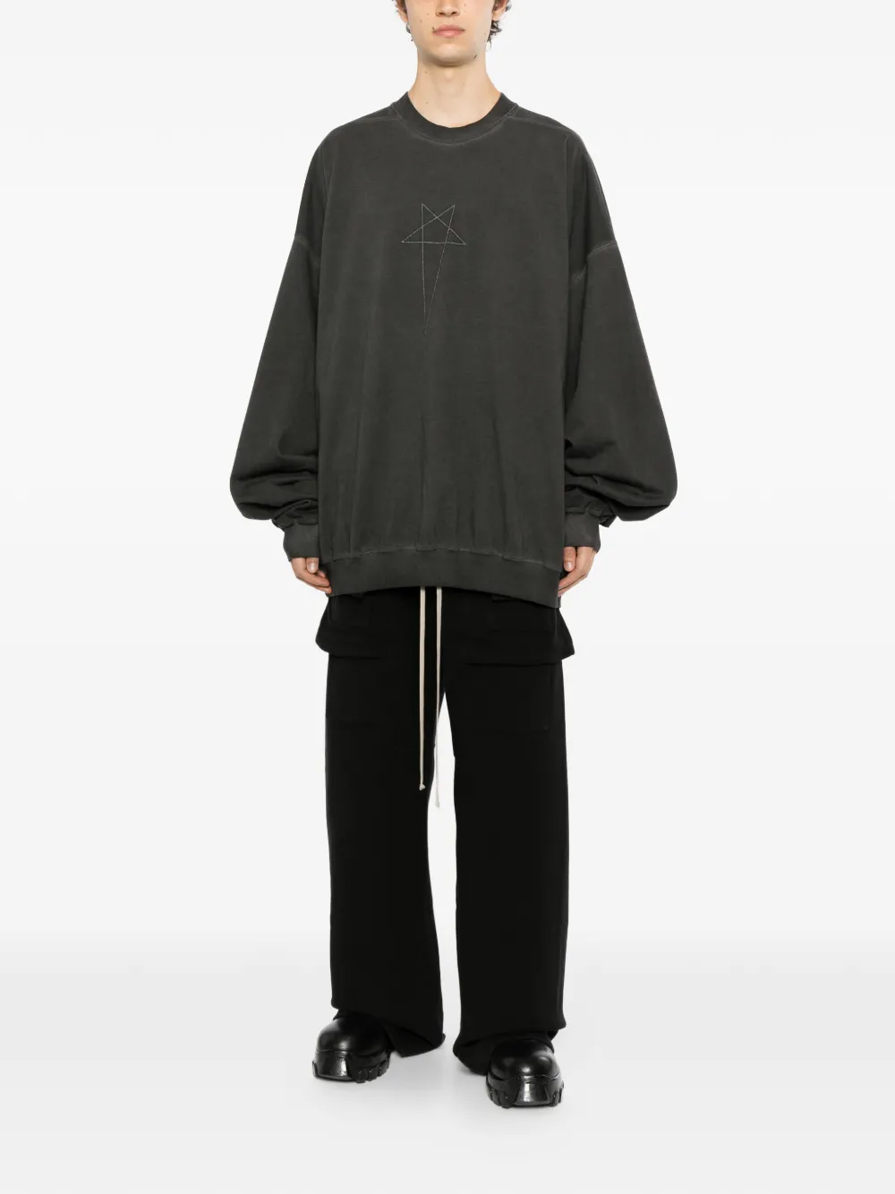 Rick Owens DRKSHDW Hun sweater Zwart