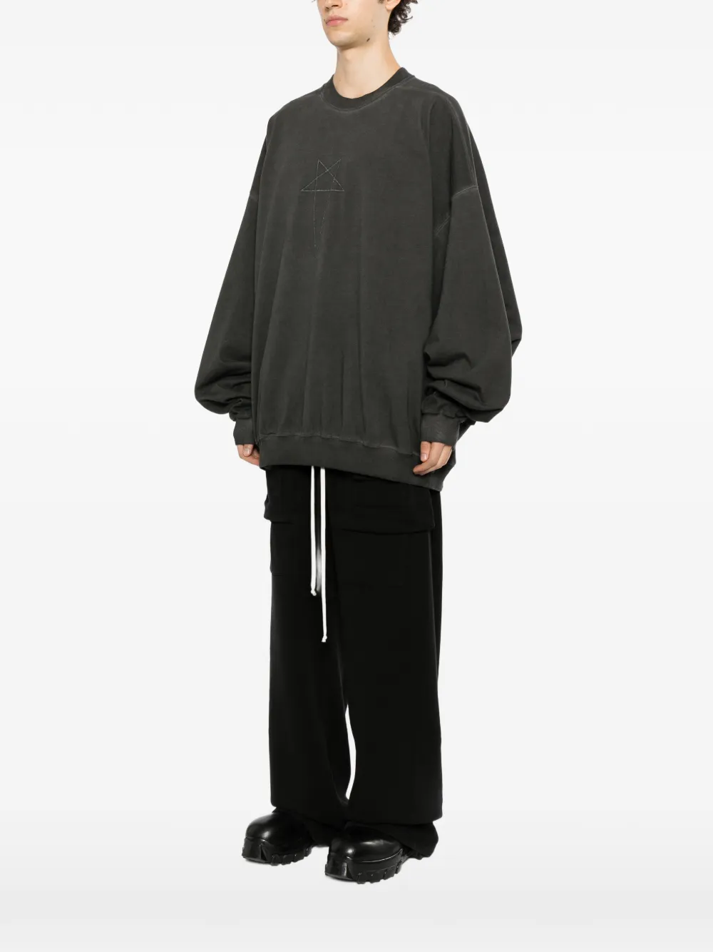Rick Owens DRKSHDW Hun sweater Zwart