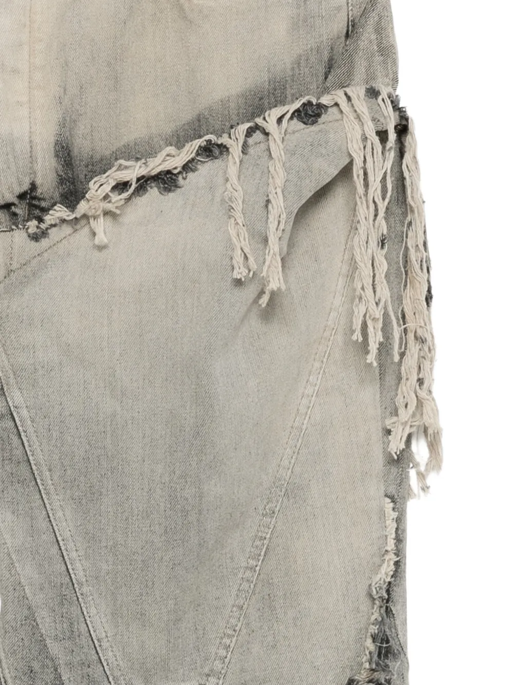 Rick Owens DRKSHDW slivered bootcut jeans Grijs